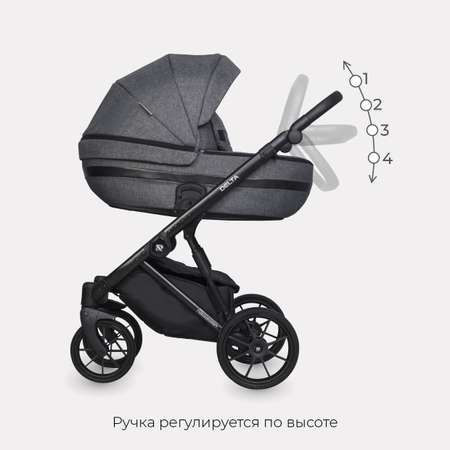 Коляска 3в1 Riko Basic Delta Carbon