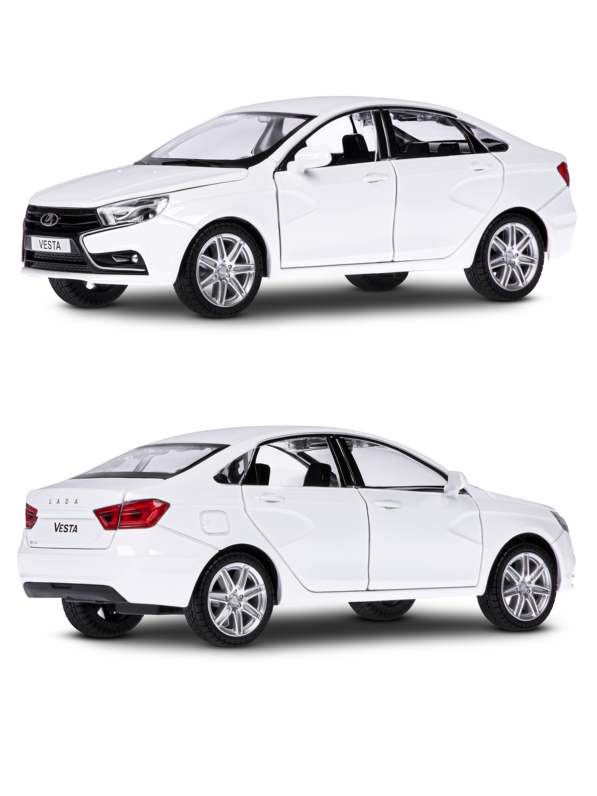 Автомобиль АВТОпанорама LADA Vesta 1:24 JB1251124 - фото 7
