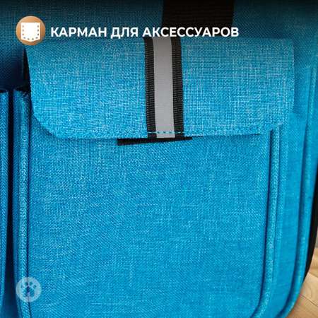 Сумка-переноска для животных Не один дома Sky Голубой 36*17*24см