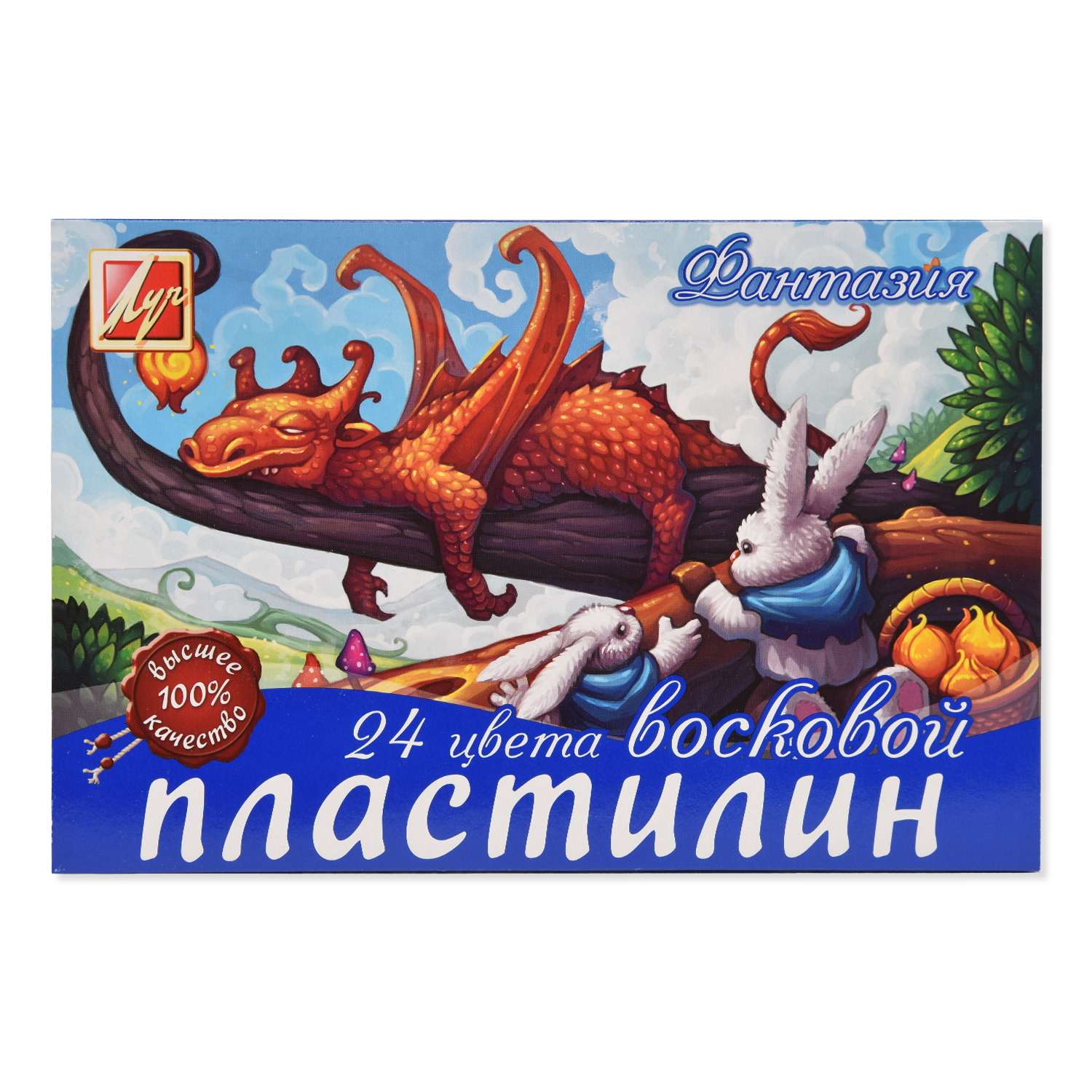 Пластилин Луч восковой 24 цв. в ассортименте - фото 4