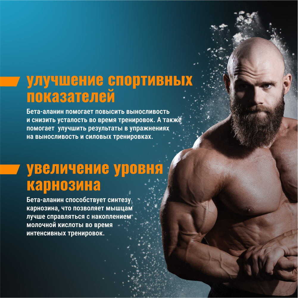 Бета-аланин аминокислоты BodyHack Beta-alanine 150 г 30 порций - фото 5
