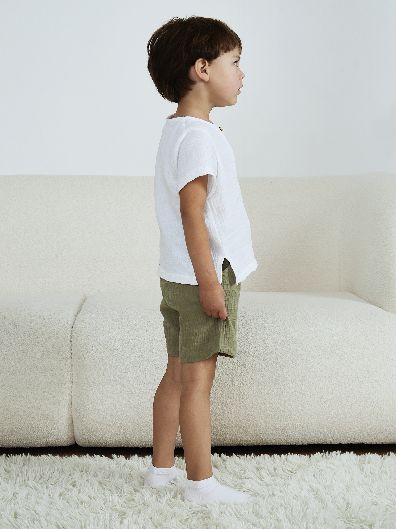 Шорты MOUN Шорты_муслин_хаки - фото 14