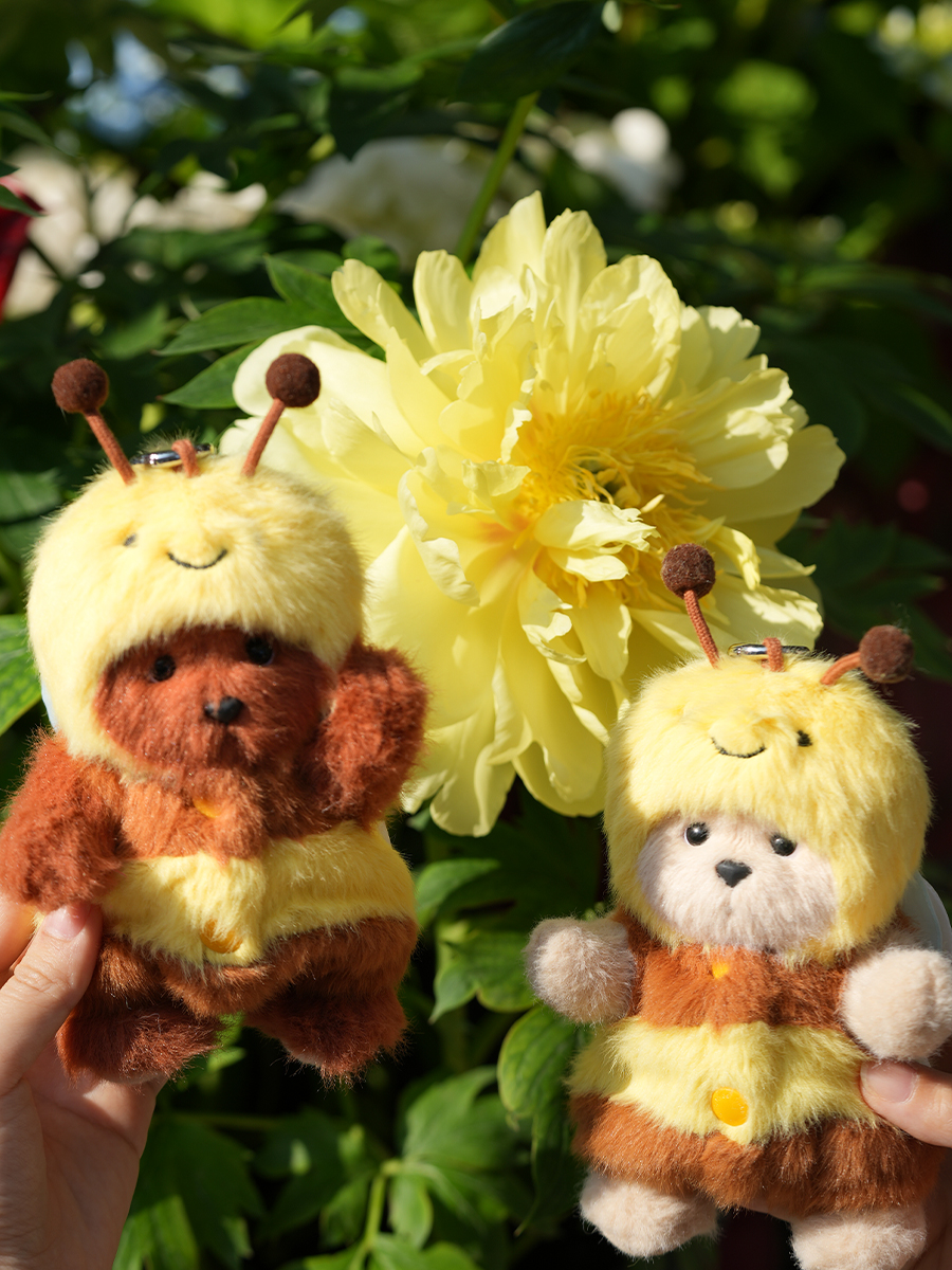 Мягкая игрушка TeddyTales Медведь Пчелка брелок - фото 10