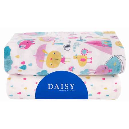 Пеленка Daisy Фланель 2шт 75х120см Девочки