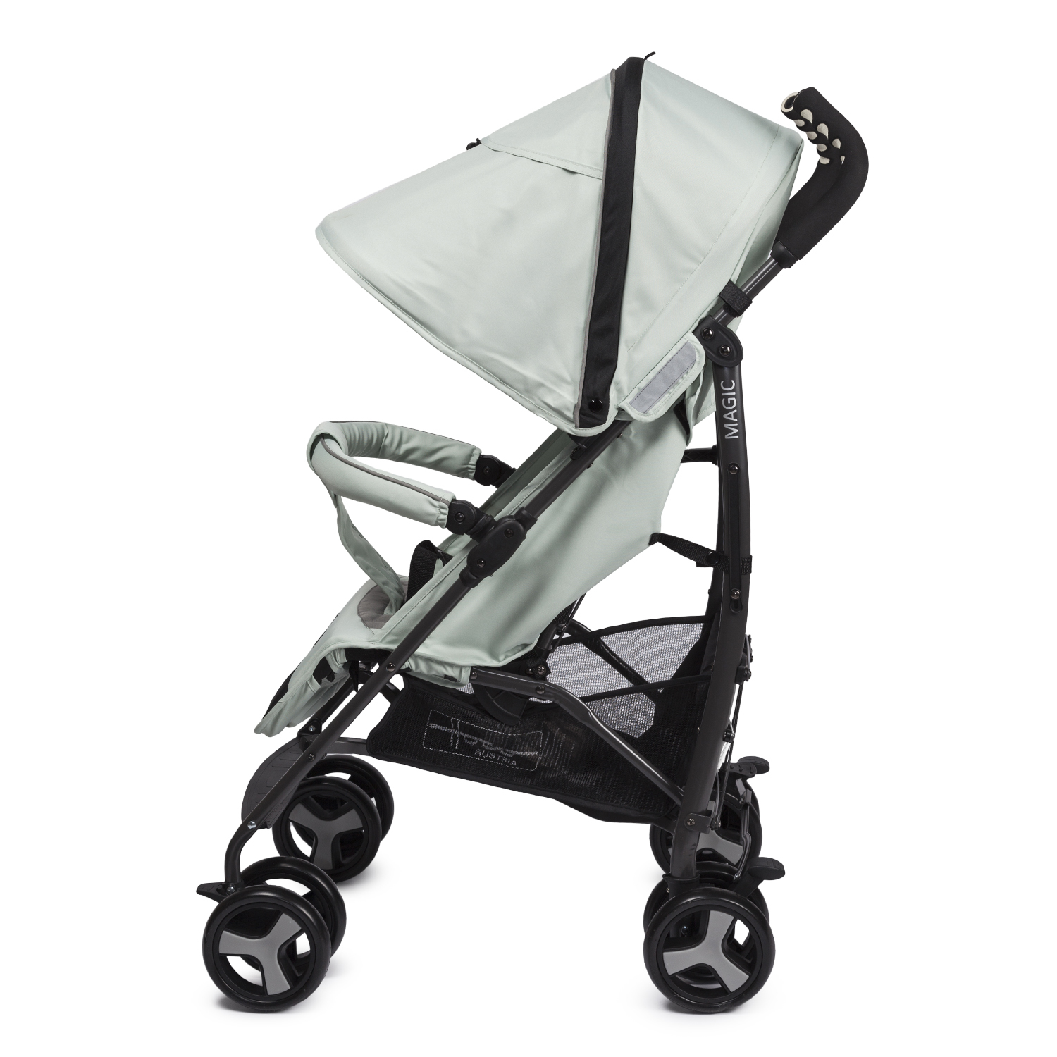 Коляска прогулочная hoco Magic Green lilly серый - фото 7