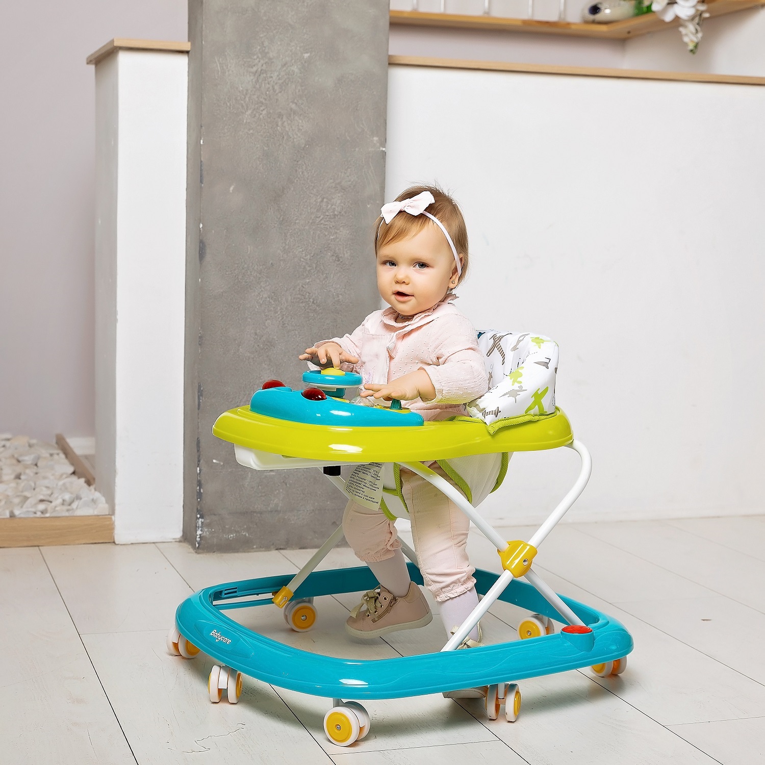 Ходунки BabyCare Pilot зелёный - фото 7