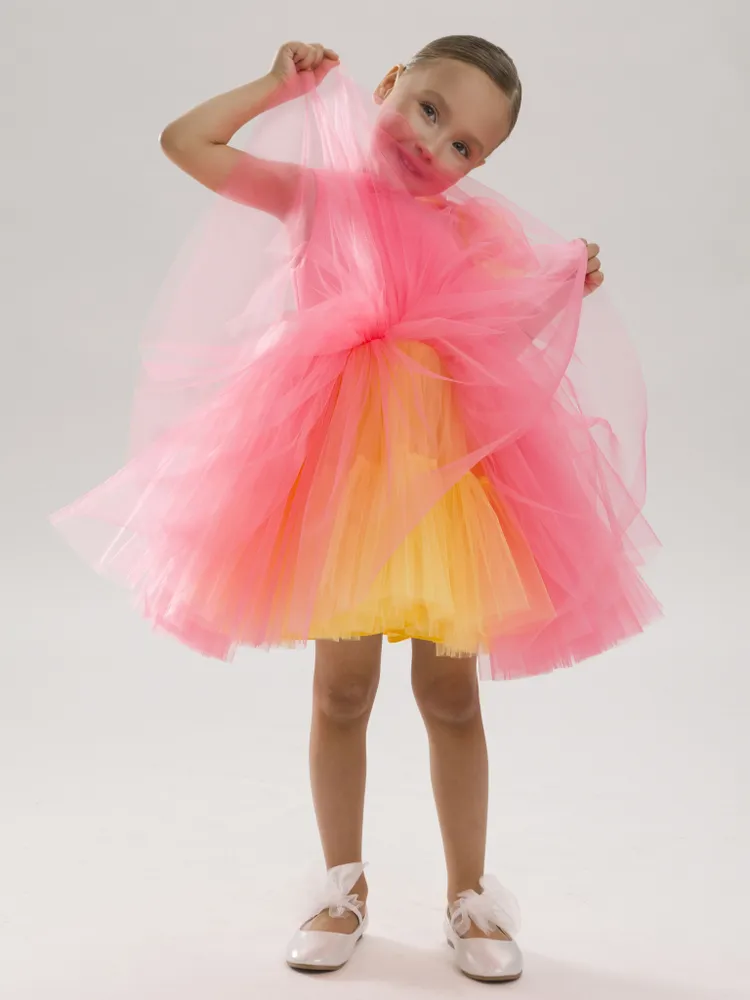 Платье LELUkids LD0115_мишель_неон - фото 6