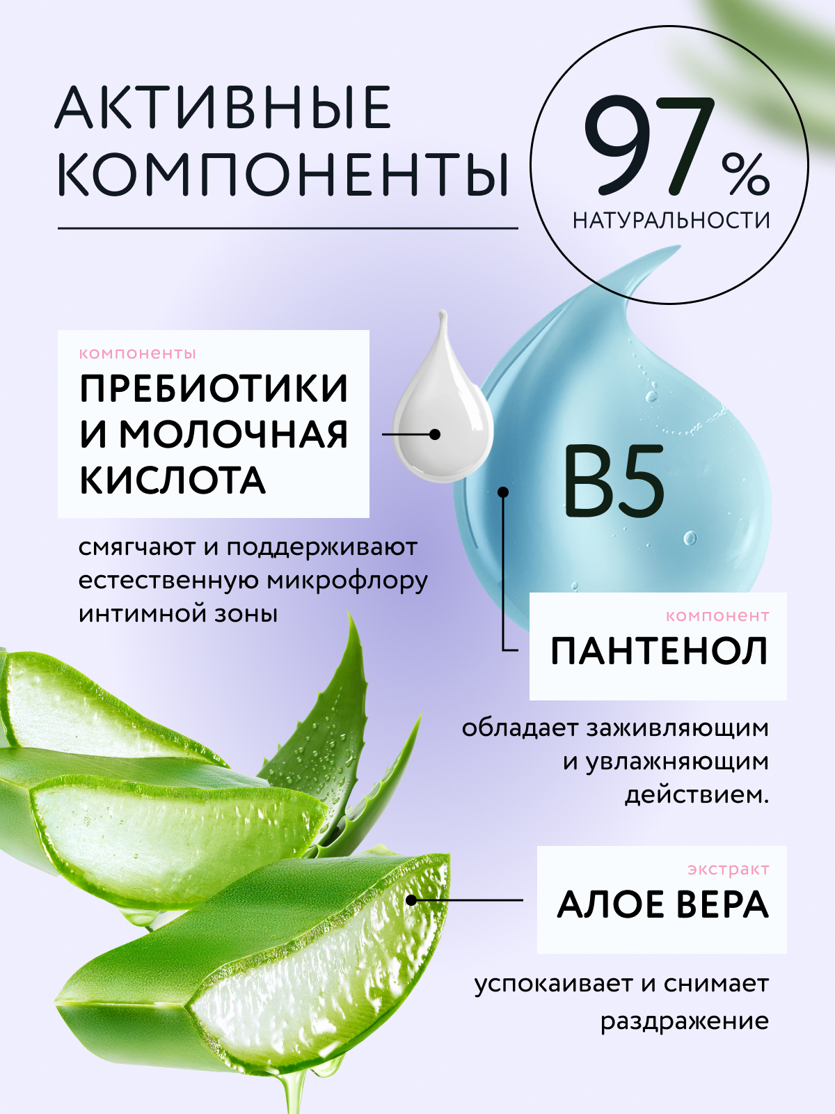 Гель LULU для интимной гигиены с 3 лет 300мл - фото 2