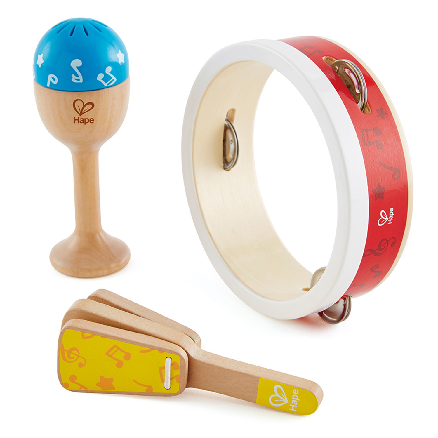 Игрушка музыкальная Hape бубен, маракас - фото 5