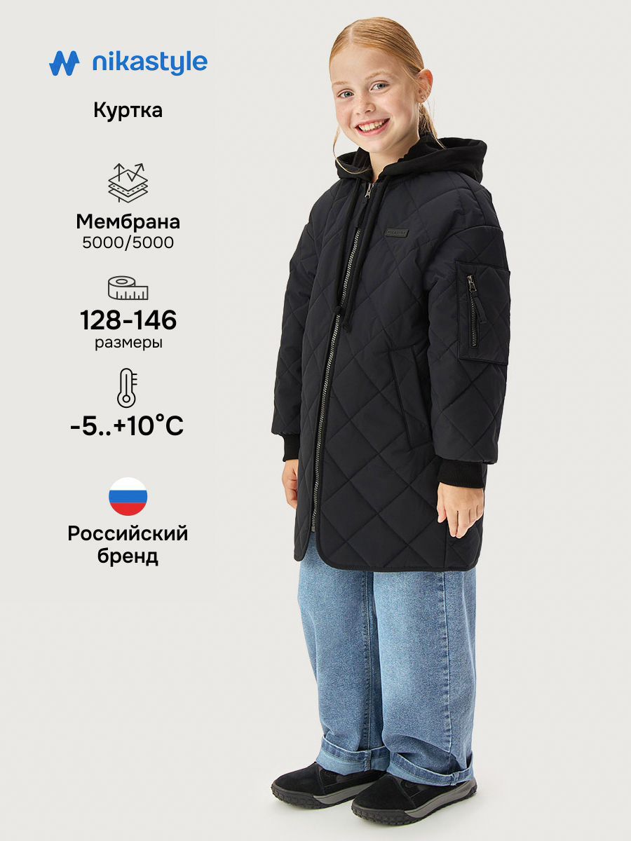 Куртка NIKASTYLE 5м5226 черный - фото 2