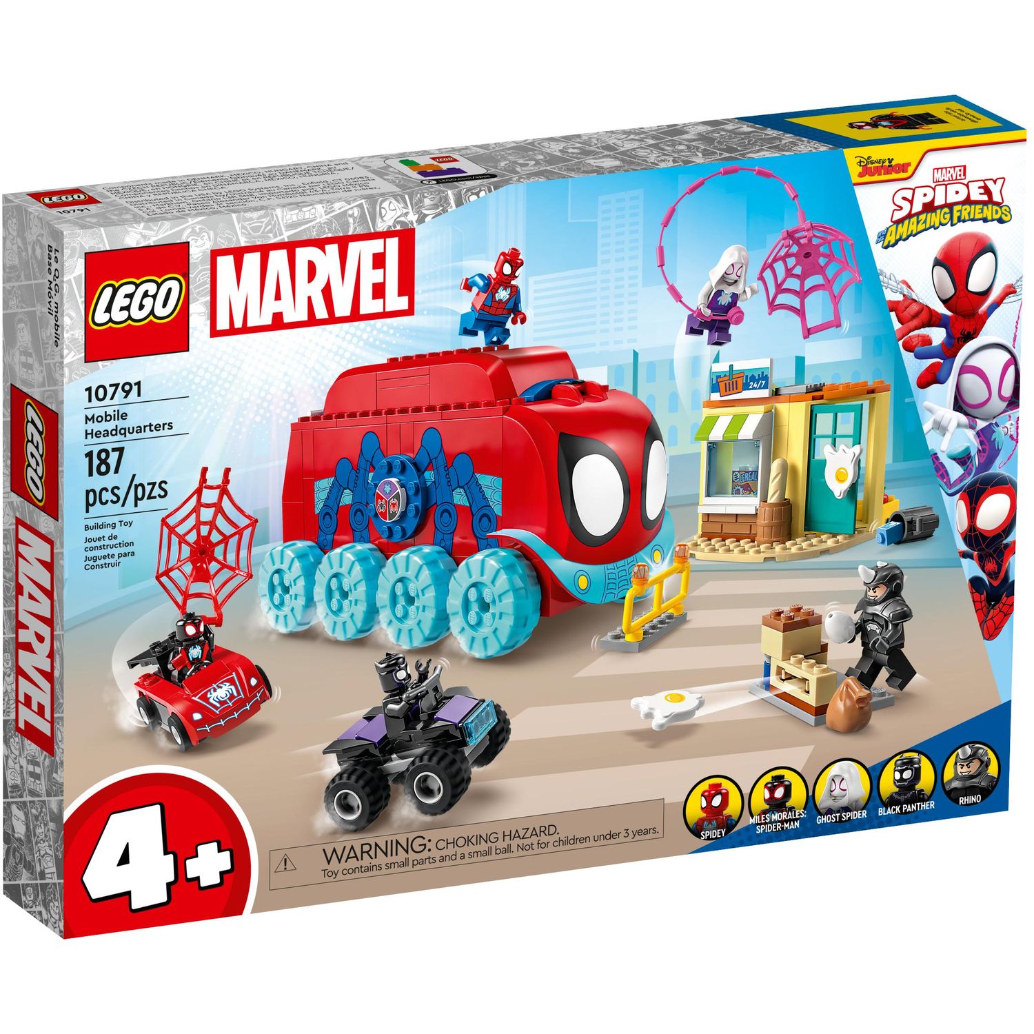 Конструктор LEGO Spidey Team Mobile Headquarters блочный - фото 1