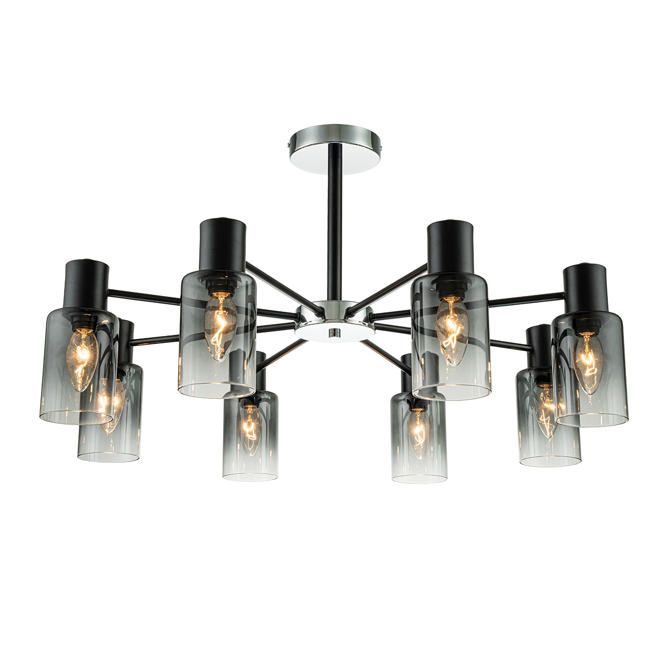 Люстра ESCADA Escada 2120/8P E14*40W Black - фото 1