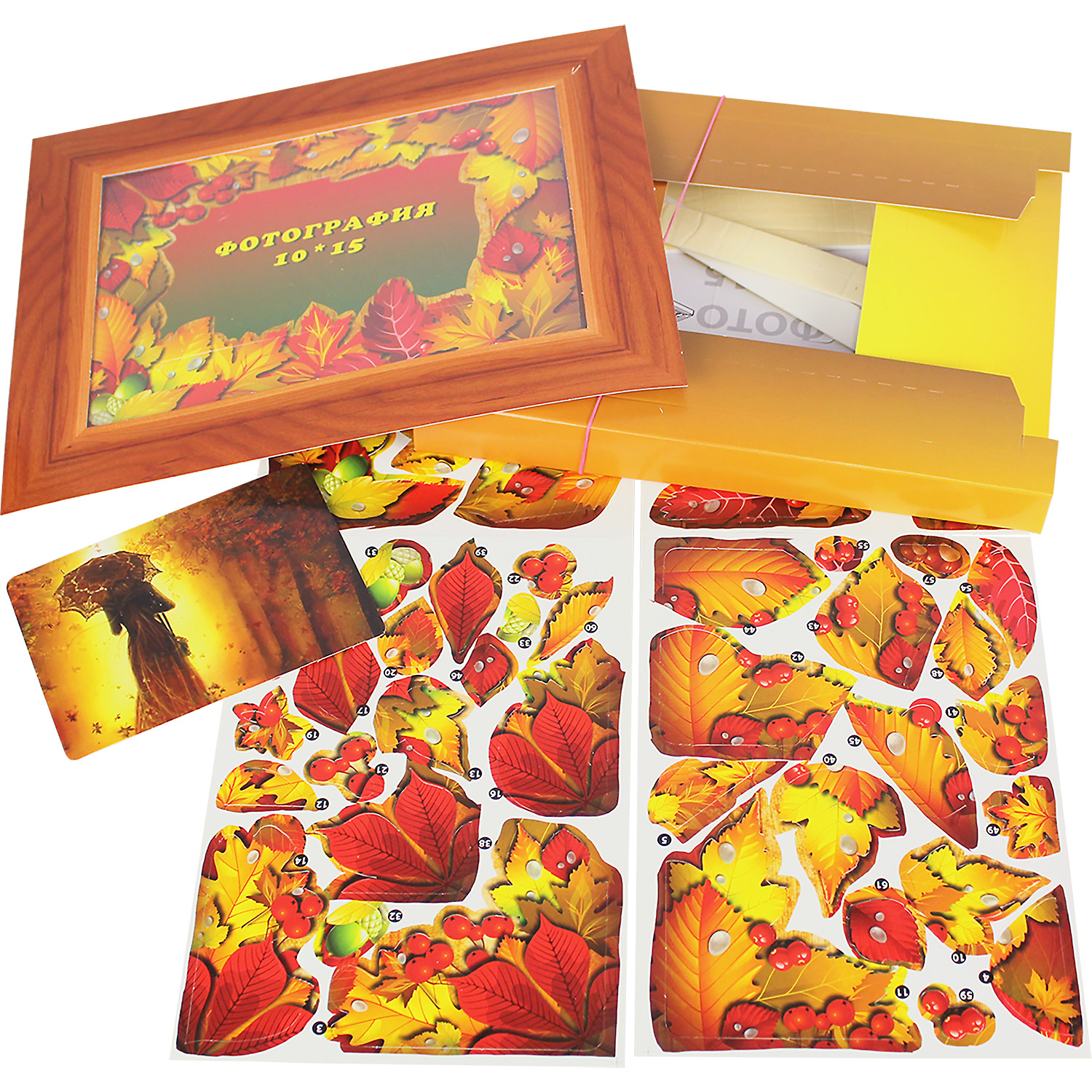 Набор для творчества VIZZLE аппликация Осенние листья - фото 2