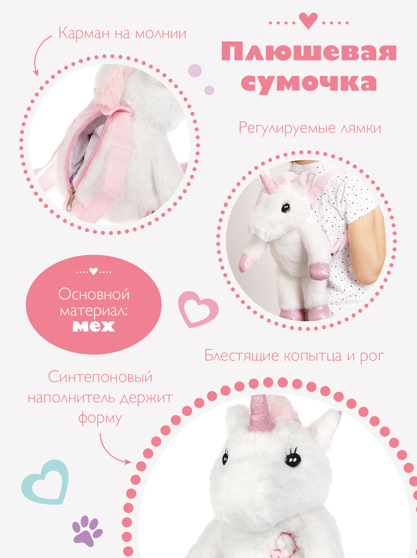 Рюкзак Fluffy Family Единорог - фото 3