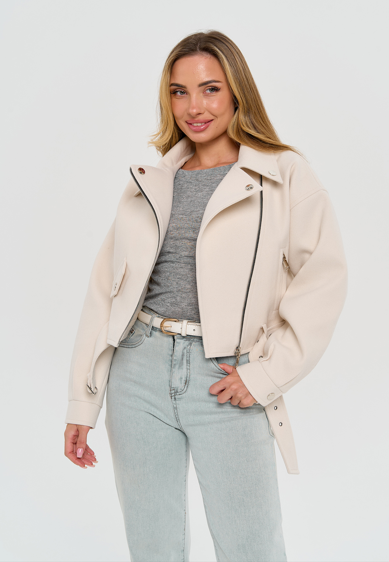 Косуха Stylish AMADEO AJ-8501-бежевый - фото 5