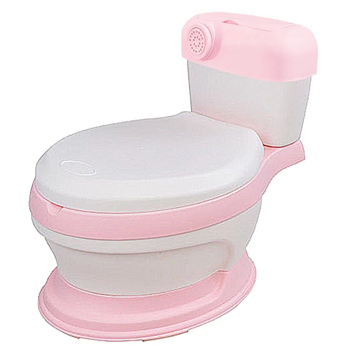 Горшок детский RIKI TIKI FG342B Little angel розовый в форме унитаза со звуком - фото 1