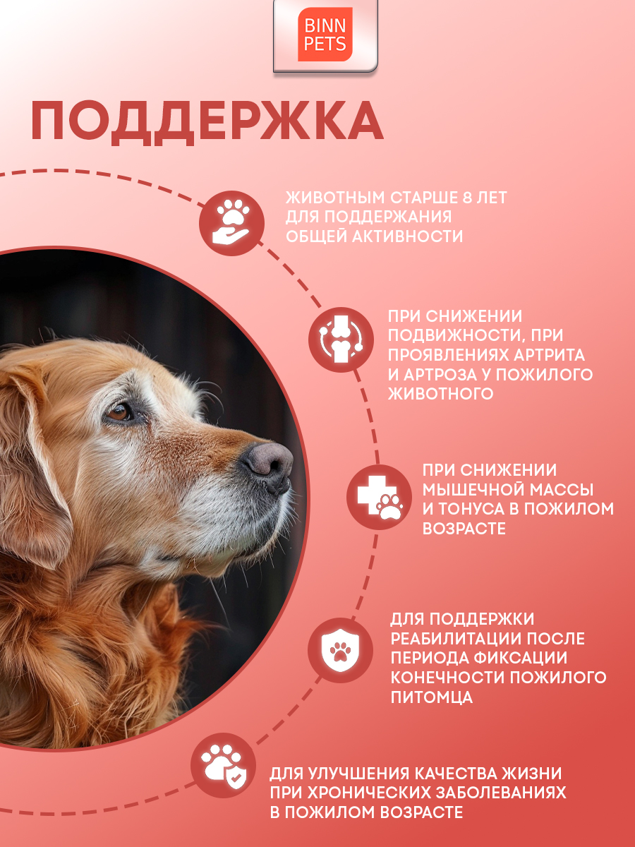 Морской коллаген PETS BIN Почетный возраст 70 г - фото 2