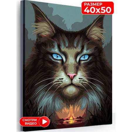 Картина по номерам Hobby Paint Загадочный кот в ассортименте