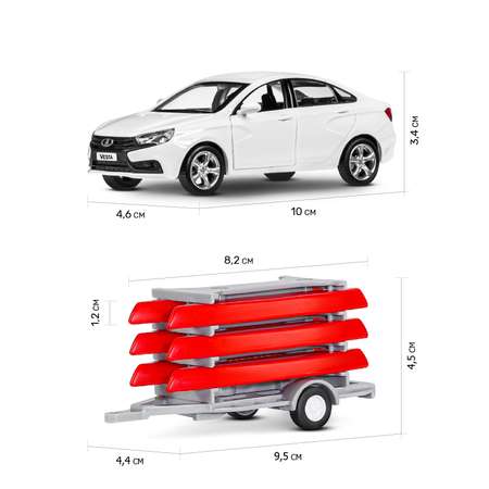 Автомобиль АВТОпанорама LADA Vesta 1:43