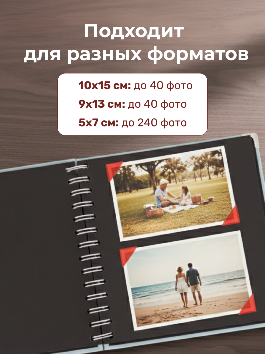 Фотоальбом iLikeGift Classical mini blue 20 листов - фото 4