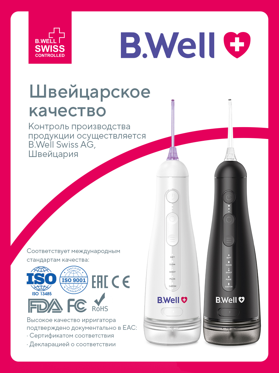 Ирригатор B.Well импульсный 20 реж. - фото 3
