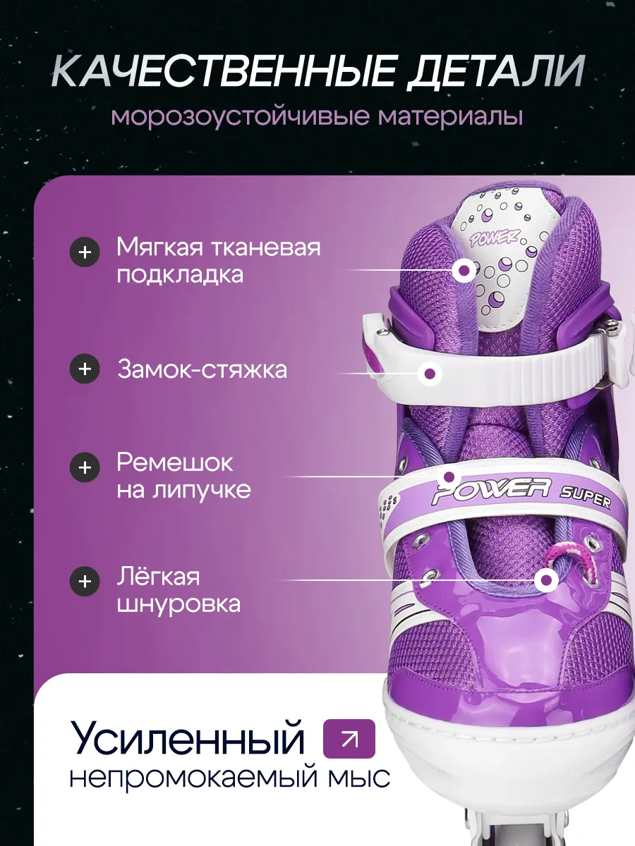 Роликовые коньки Рыжий кот 30-33 - фото 7