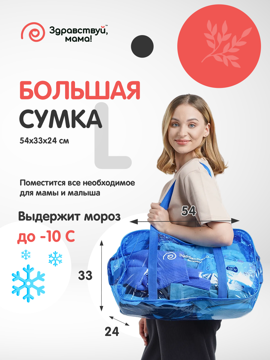 Сумка в роддом Здравствуй мама! Premium Quality 2 шт - фото 3