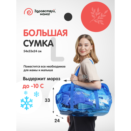 Сумка в роддом Здравствуй мама! Premium Quality 2 шт
