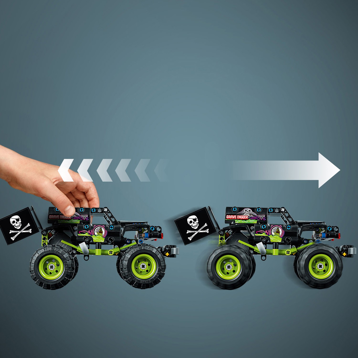 Конструктор LEGO Technic Monster Jam Grave Digger 212 дет. - фото 8