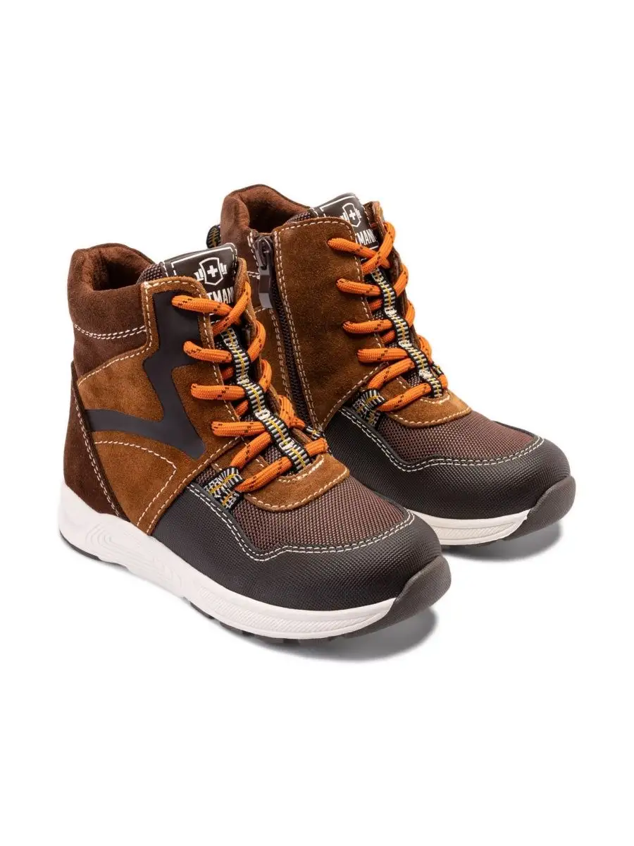 Ботинки ORTMANN kids 24.20_Engel_коричн./рыжий - фото 1