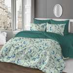 Комплект постельного белья SORRENTO DELUXE Мэнола евро 4 наволочки рис.6019-1+5954-1