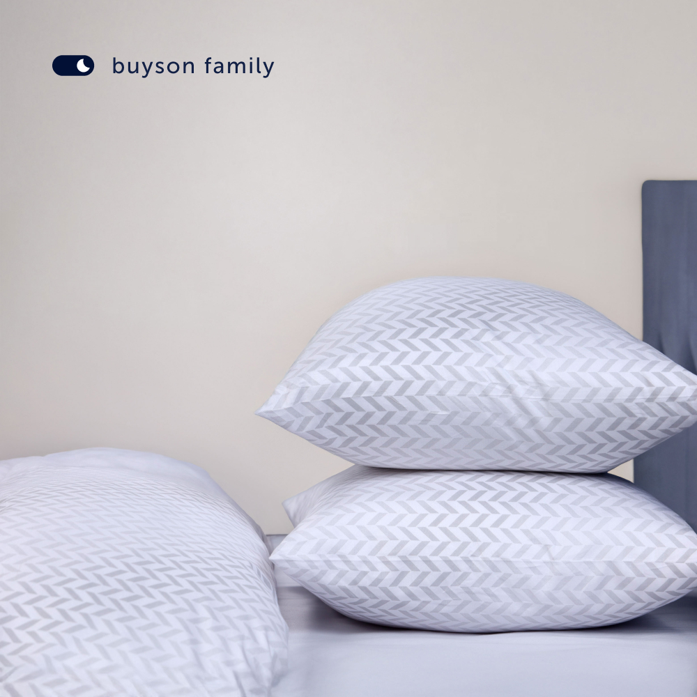 Комплект постельного белья 1,5-спальный buyson BuyMirage хлопковый сатин цвет Cloud - фото 19