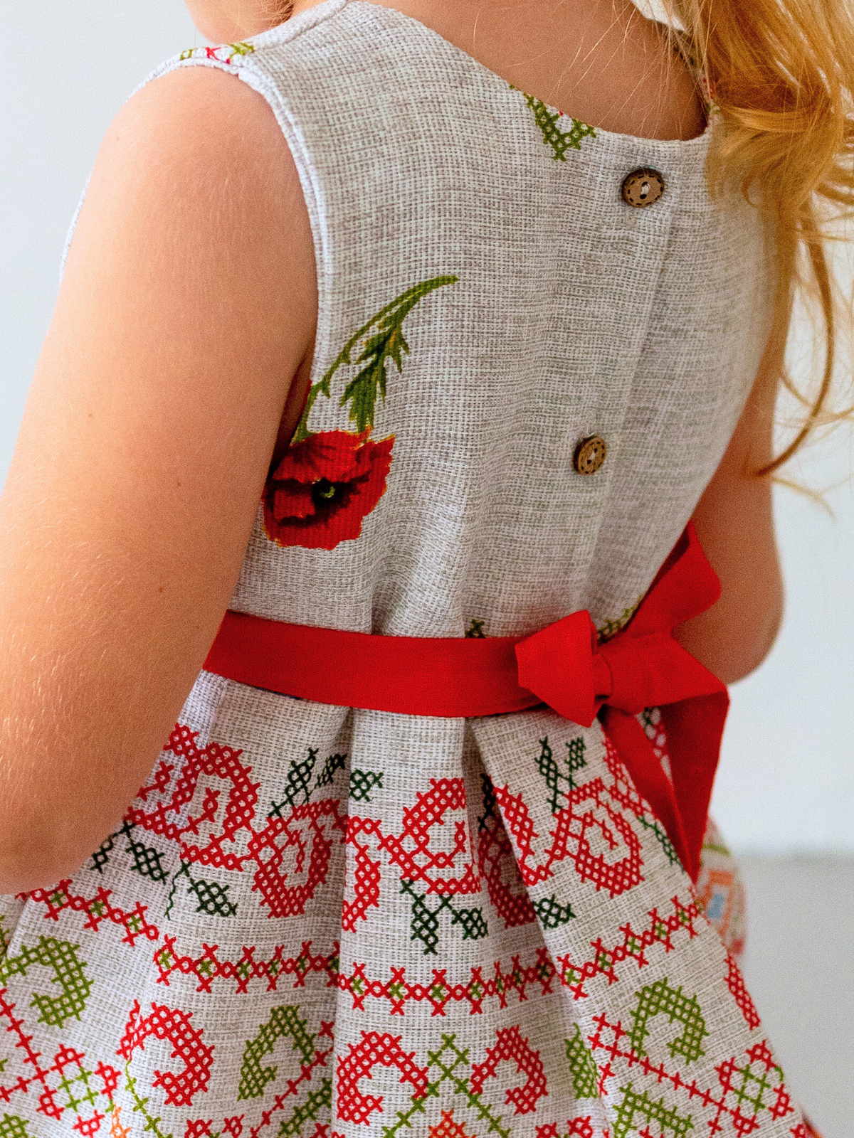 Платье MOUN платье_рогожка_к/р_маки - фото 7