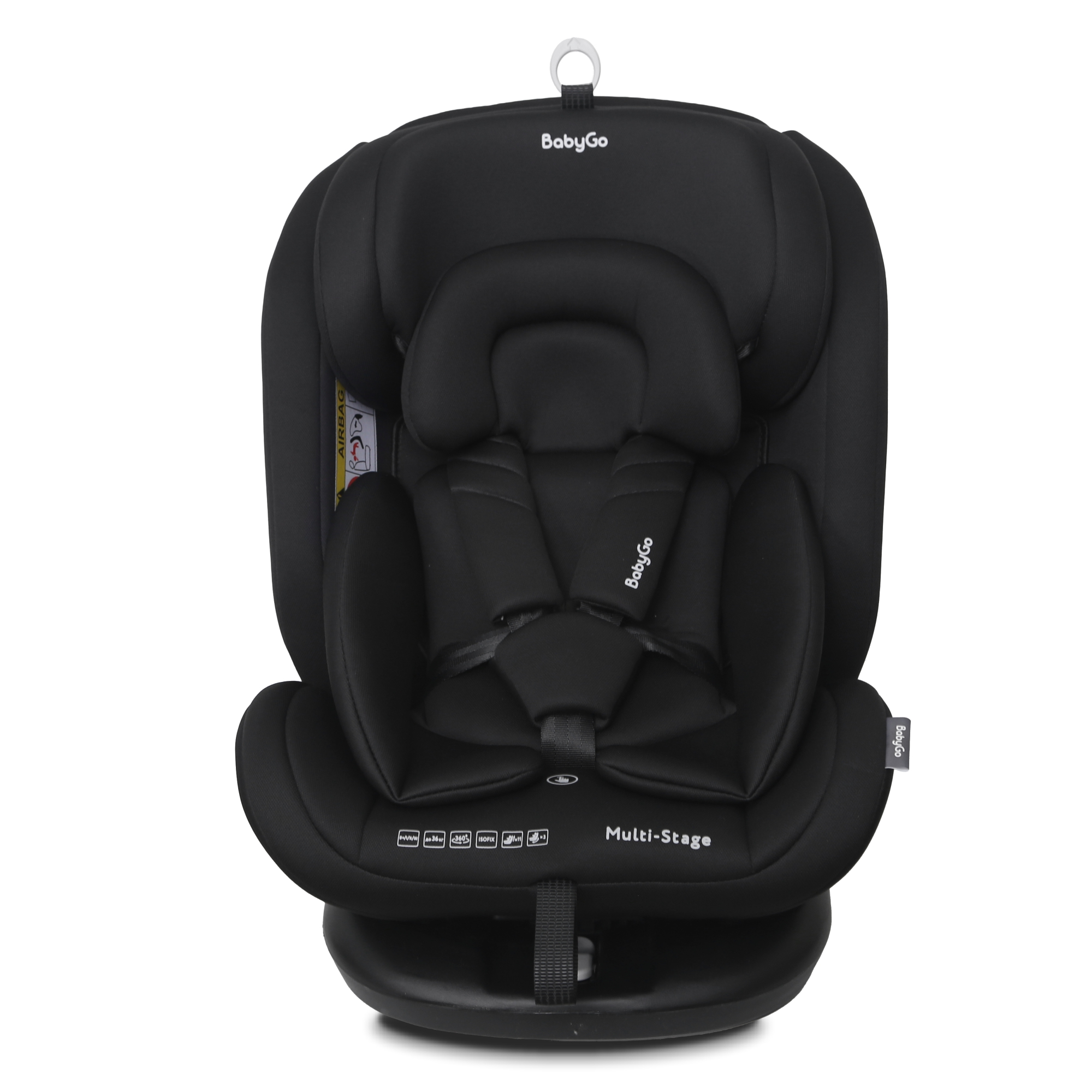 Автокресло BabyGo Multi-Stage New Isofix 0+/1/2/3 (0-36 кг) черный - фото 1