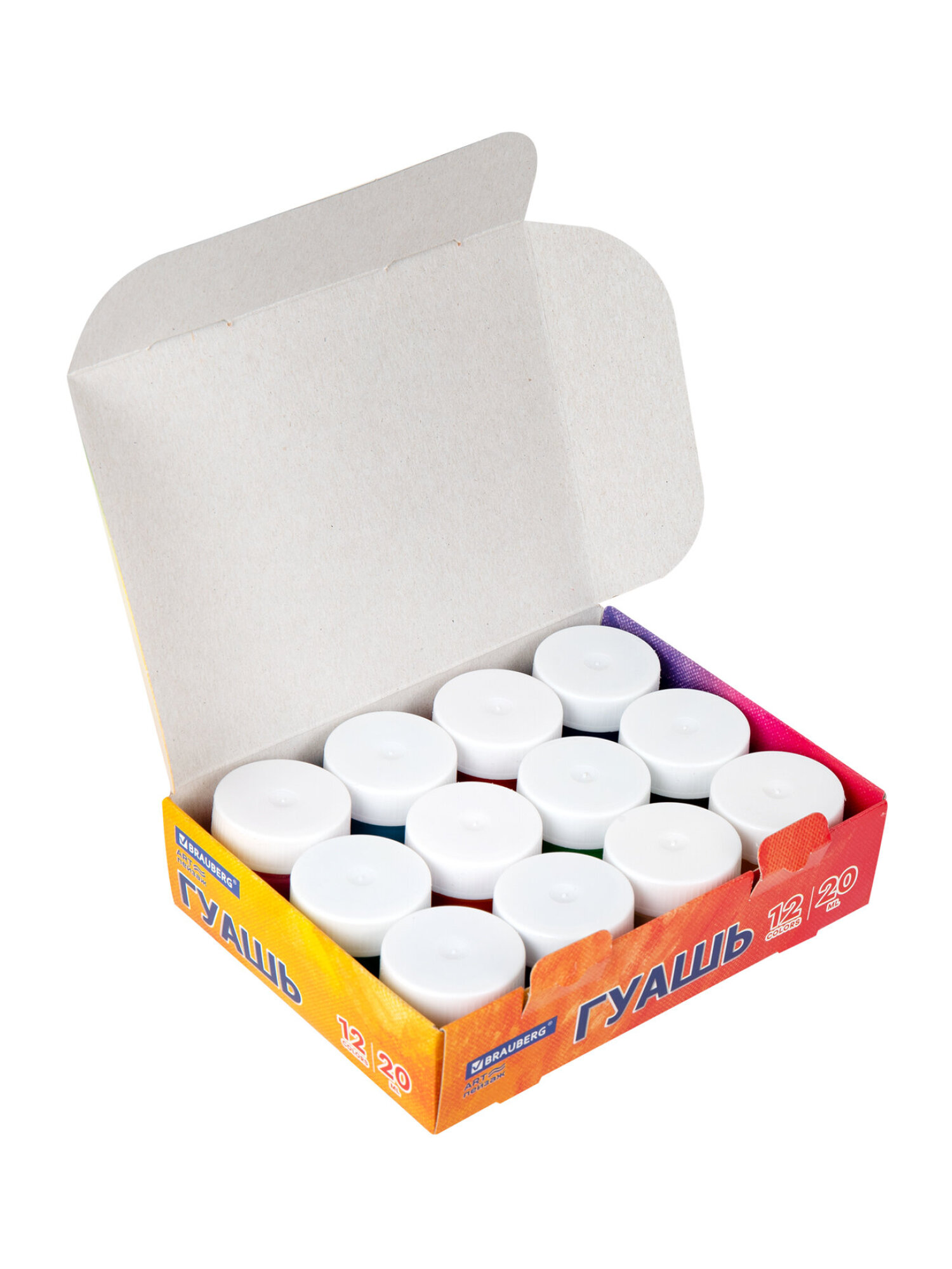 Краски гуашь Brauberg 12 цв. - фото 9