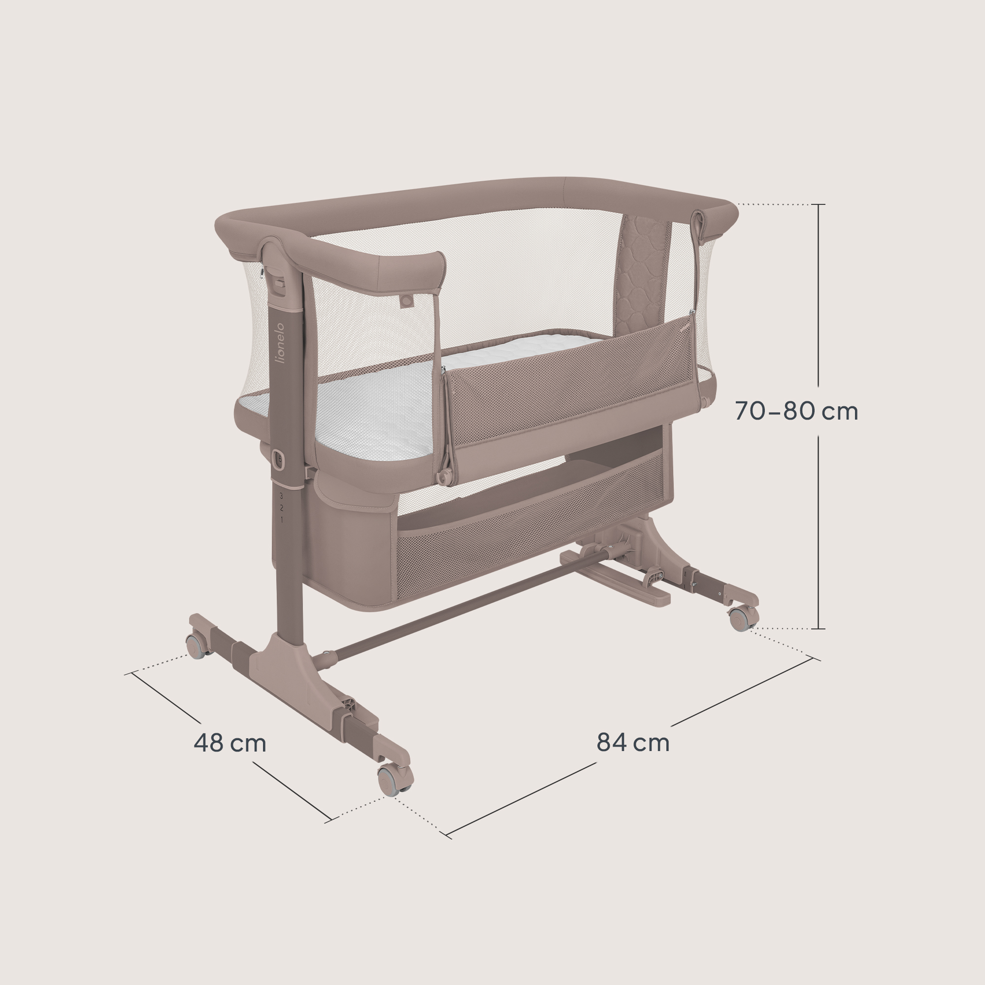 Колыбель Lionelo Jodie коричневый - фото 10