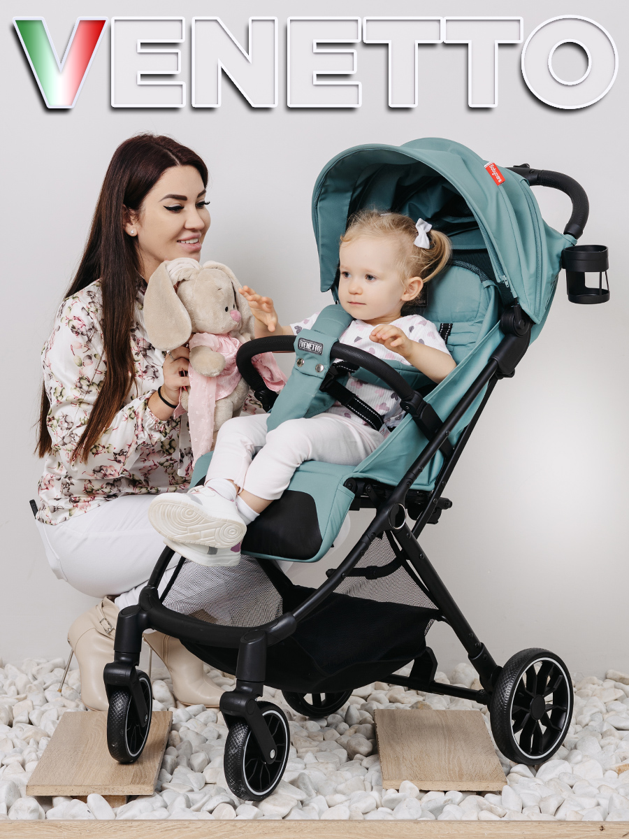 Коляска прогулочная BabyCare Venetto Оливковый хаки - фото 20