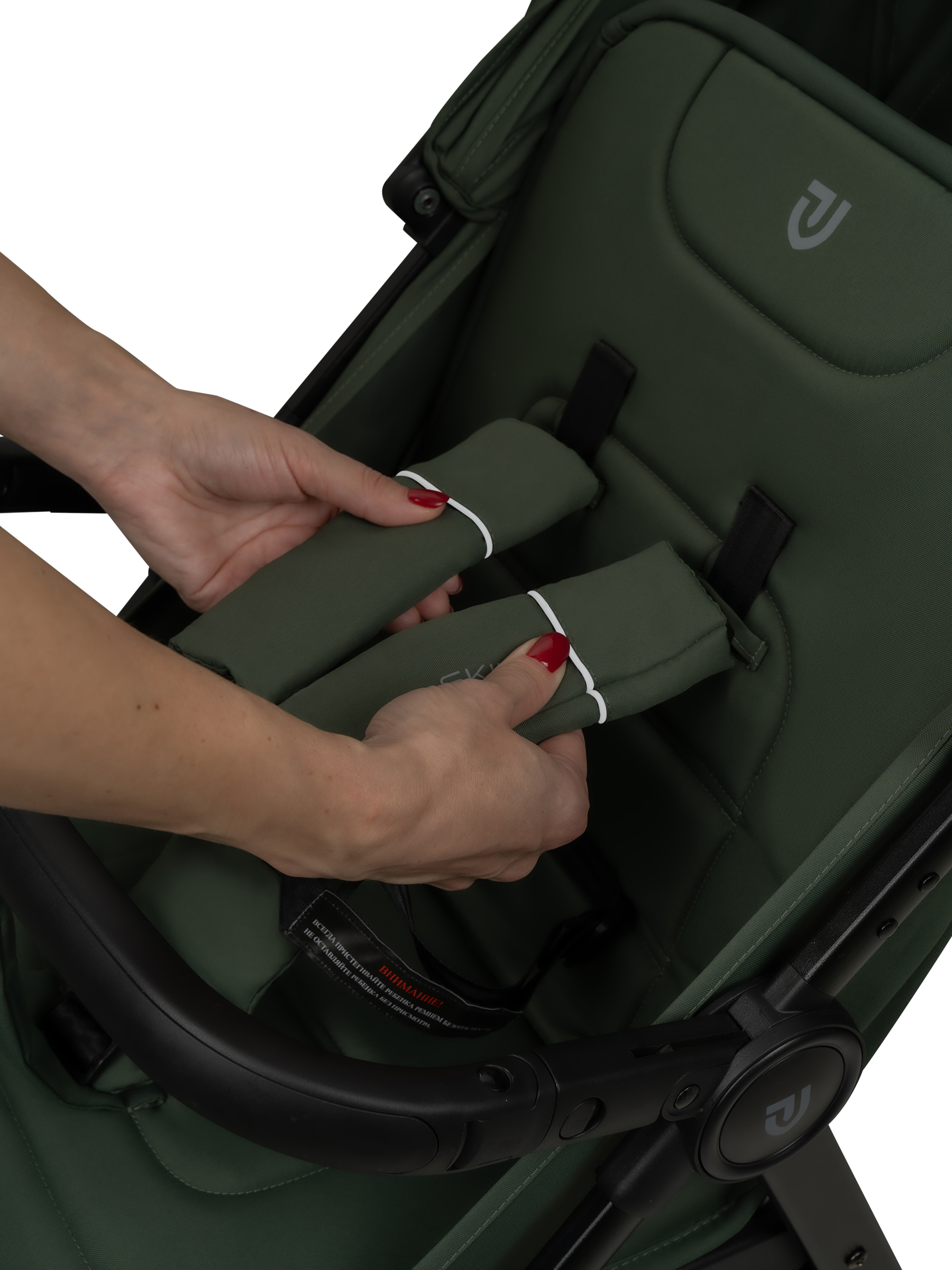 Коляска прогулочная JOVOLA Skill темно-зеленый - фото 28