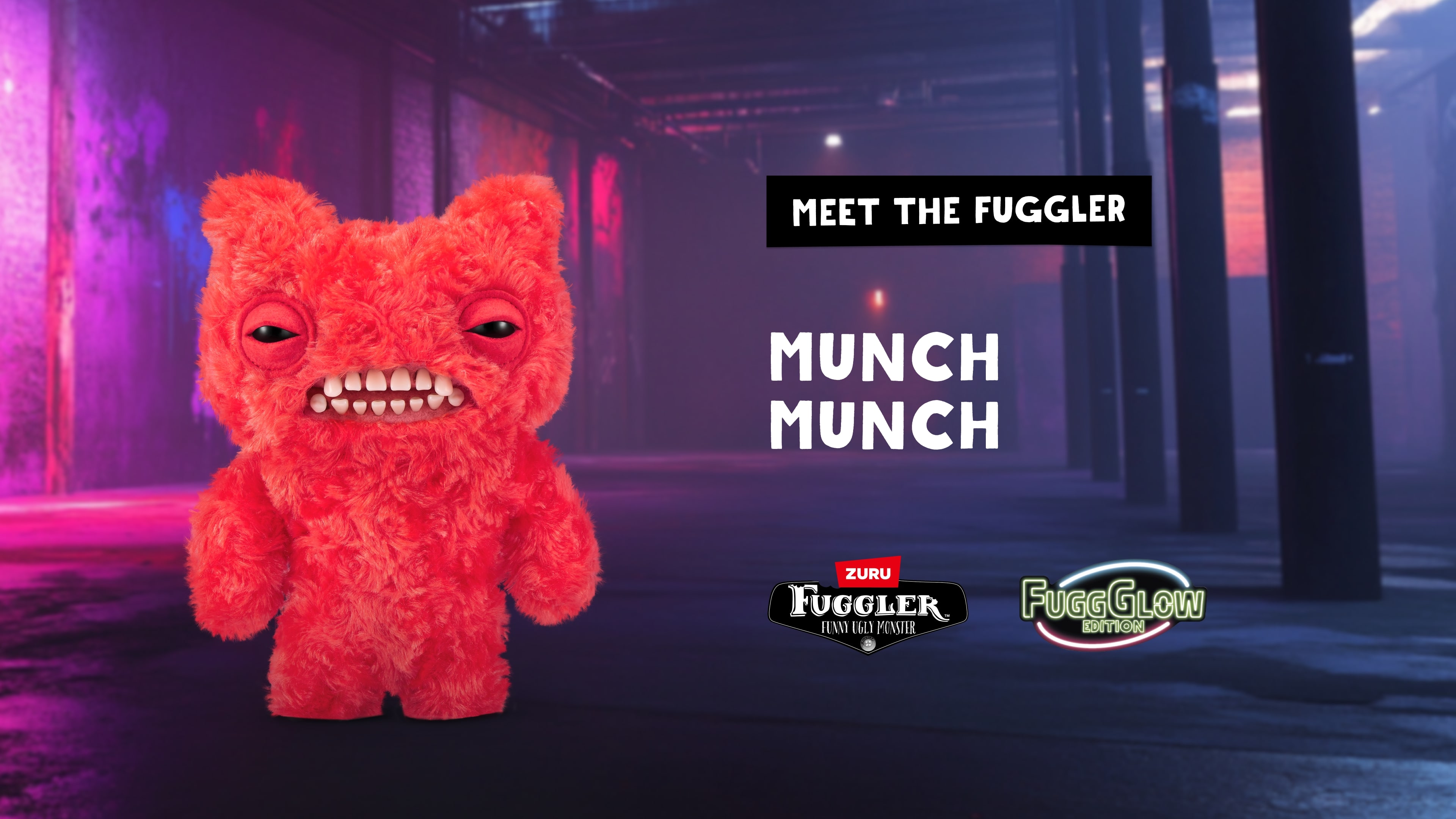 Плюшевая игрушка Zuru Fuggler Glow - Munch Munch - Red - фото 7