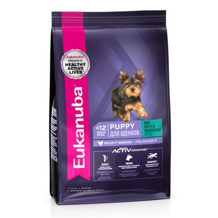 Корм Eukanuba Dog 500г для щенков миниатюрных пород сухой