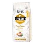 Корм для собак Brit Fresh 12кг курица и картофель