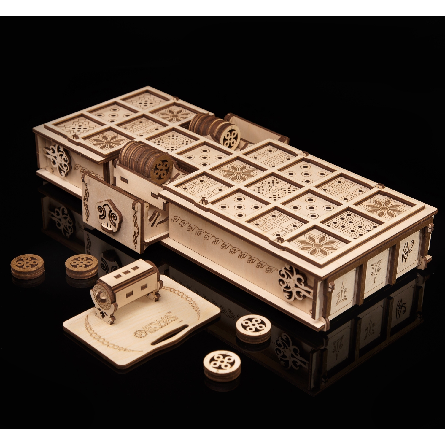 Конструктор Eco Wood Art Gameset Ур и Сенет деревянный 237 дет. - фото 11