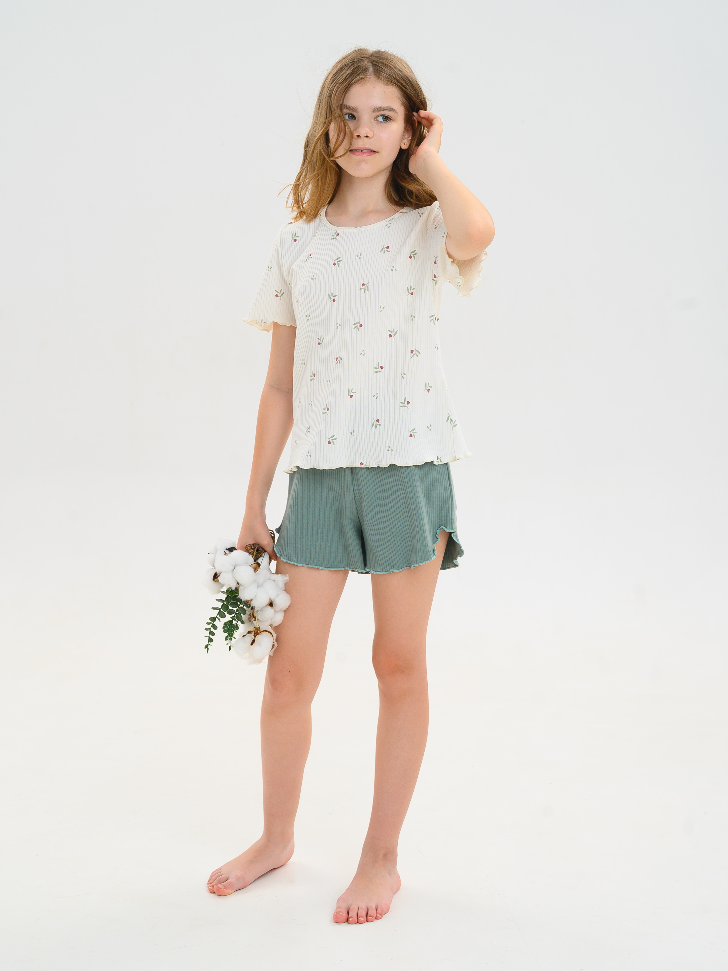 Пижама MiloTa КДЛ07/листья - фото 4