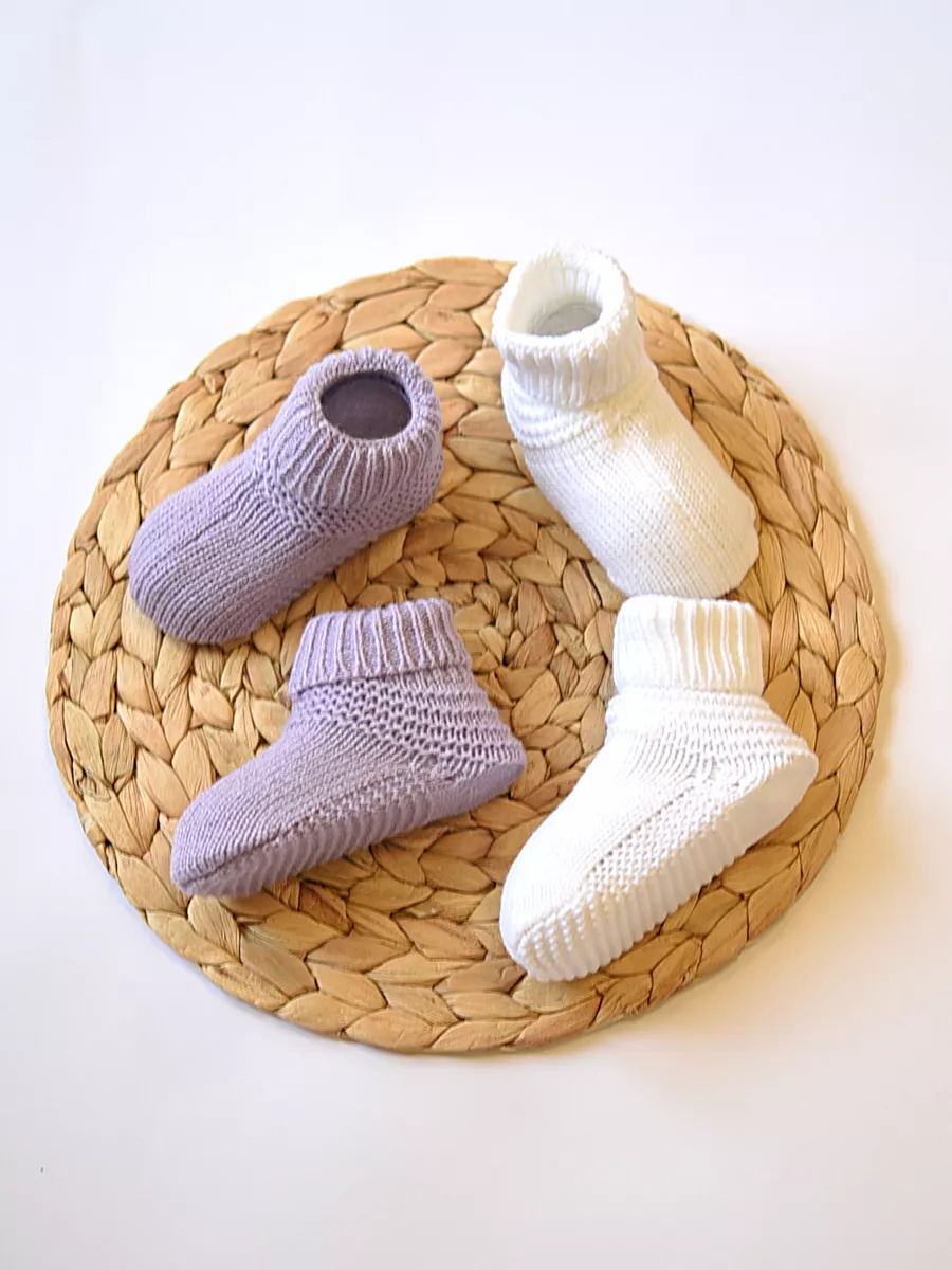 Пинетки 2 пары Совенок Дона В77-651/1-5 - фото 1