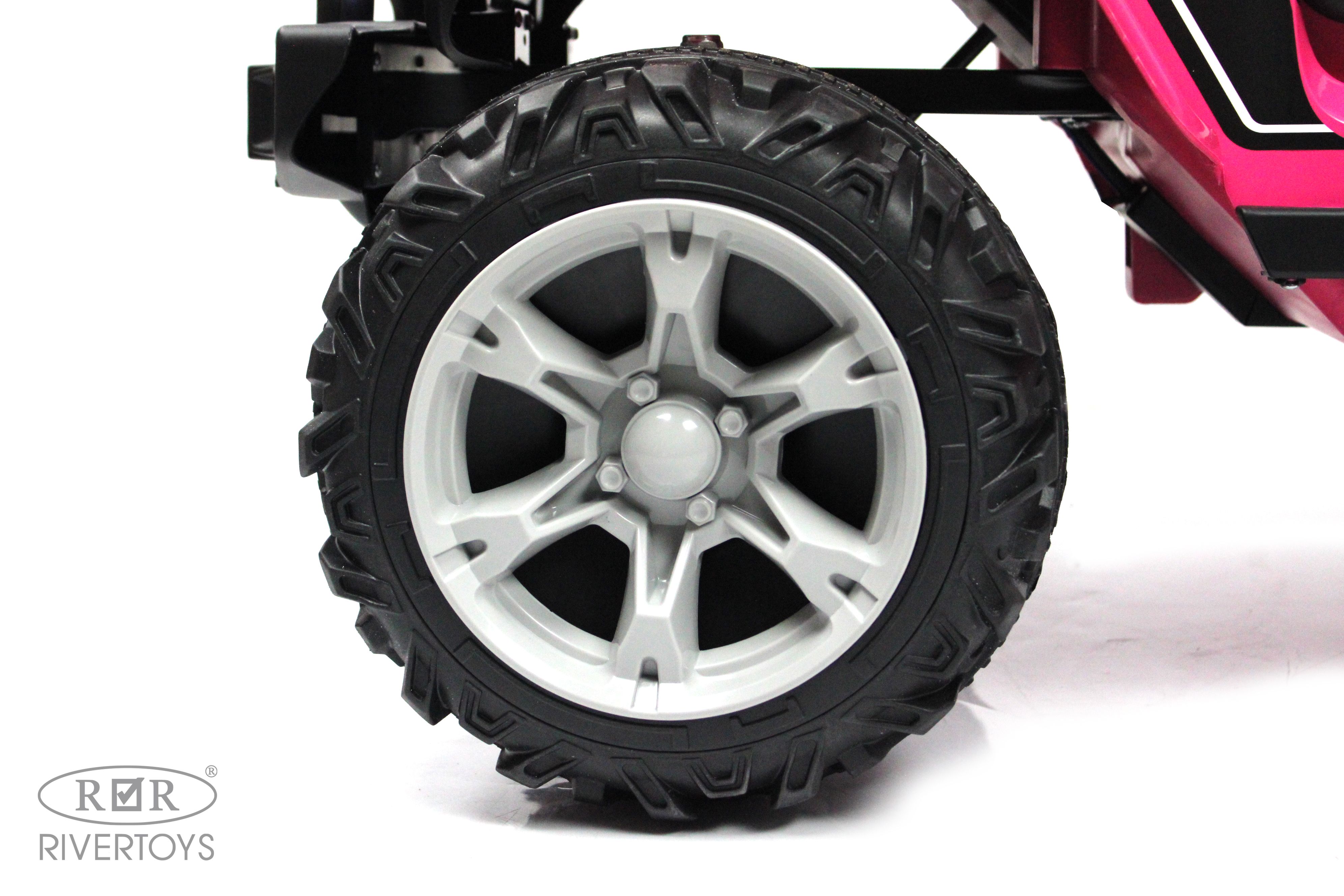 Электромобиль RIVERTOYS T222TT-4WD-PINK С пультом ДУ - фото 15