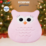 Коврик для ванной Uviton Сова/розовый 55 x 54 см
