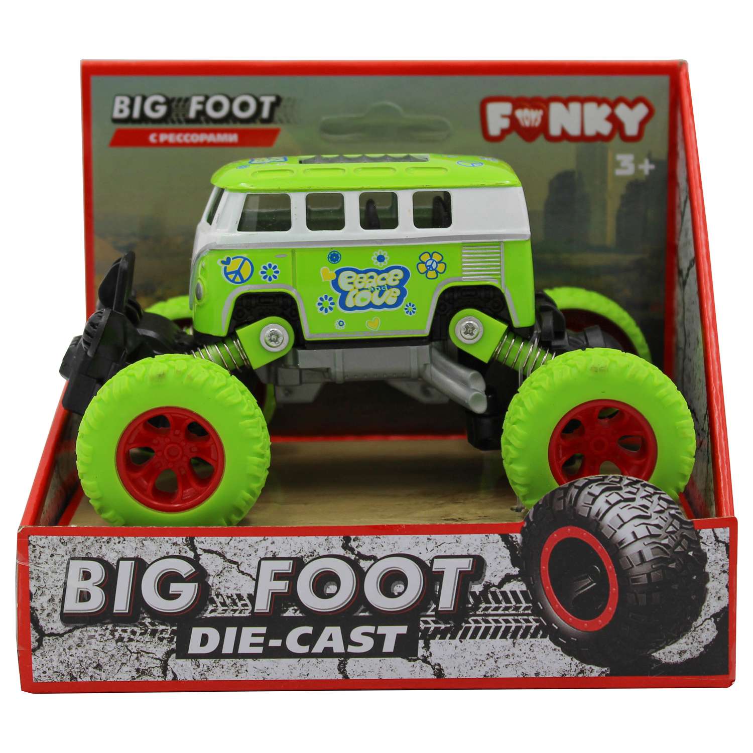 Автобус Funky Toys Volkswagen зеленый FT61077 - фото 2