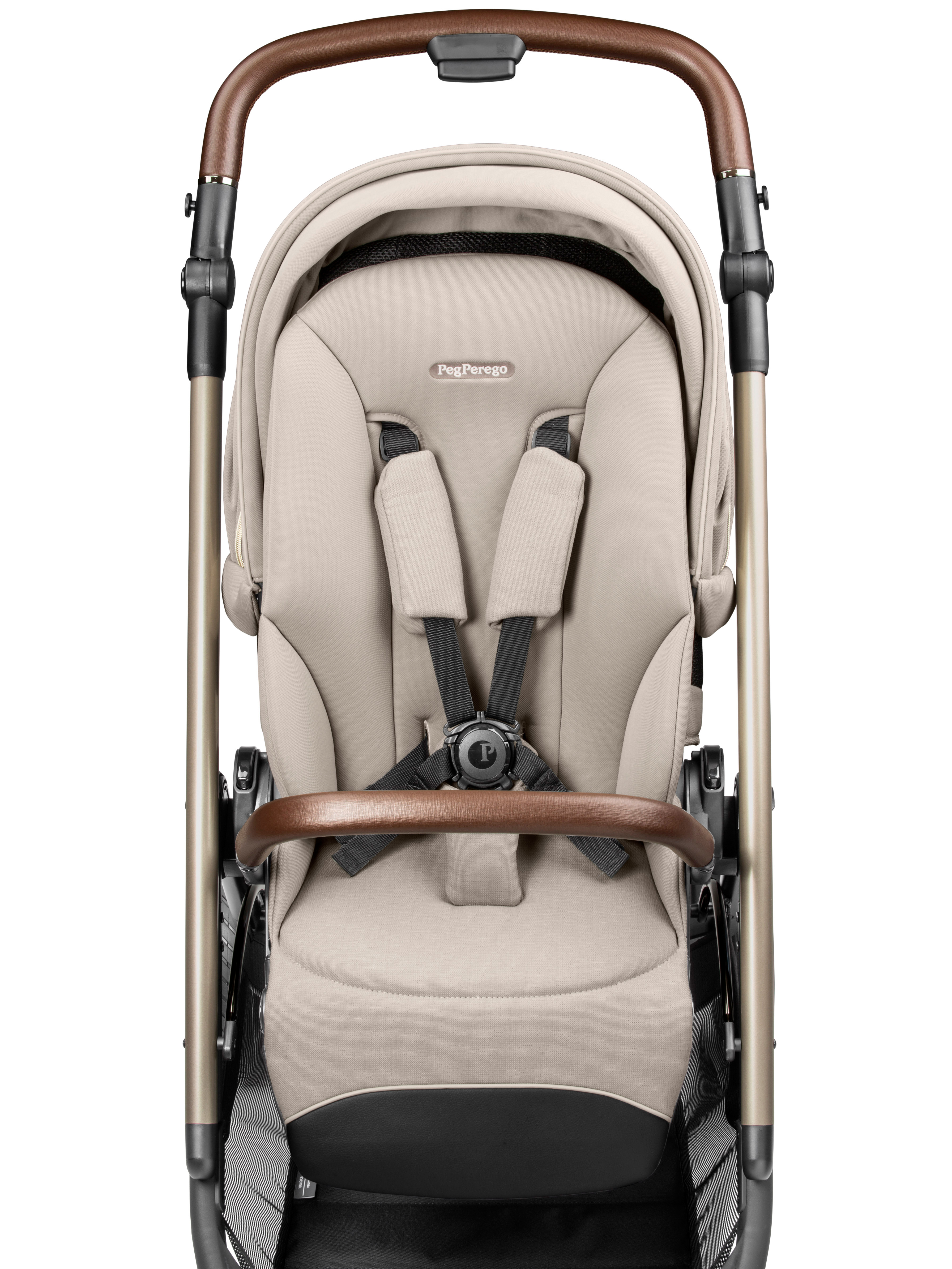 Коляска прогулочная Peg-Perego Veloce TC бежевый - фото 7