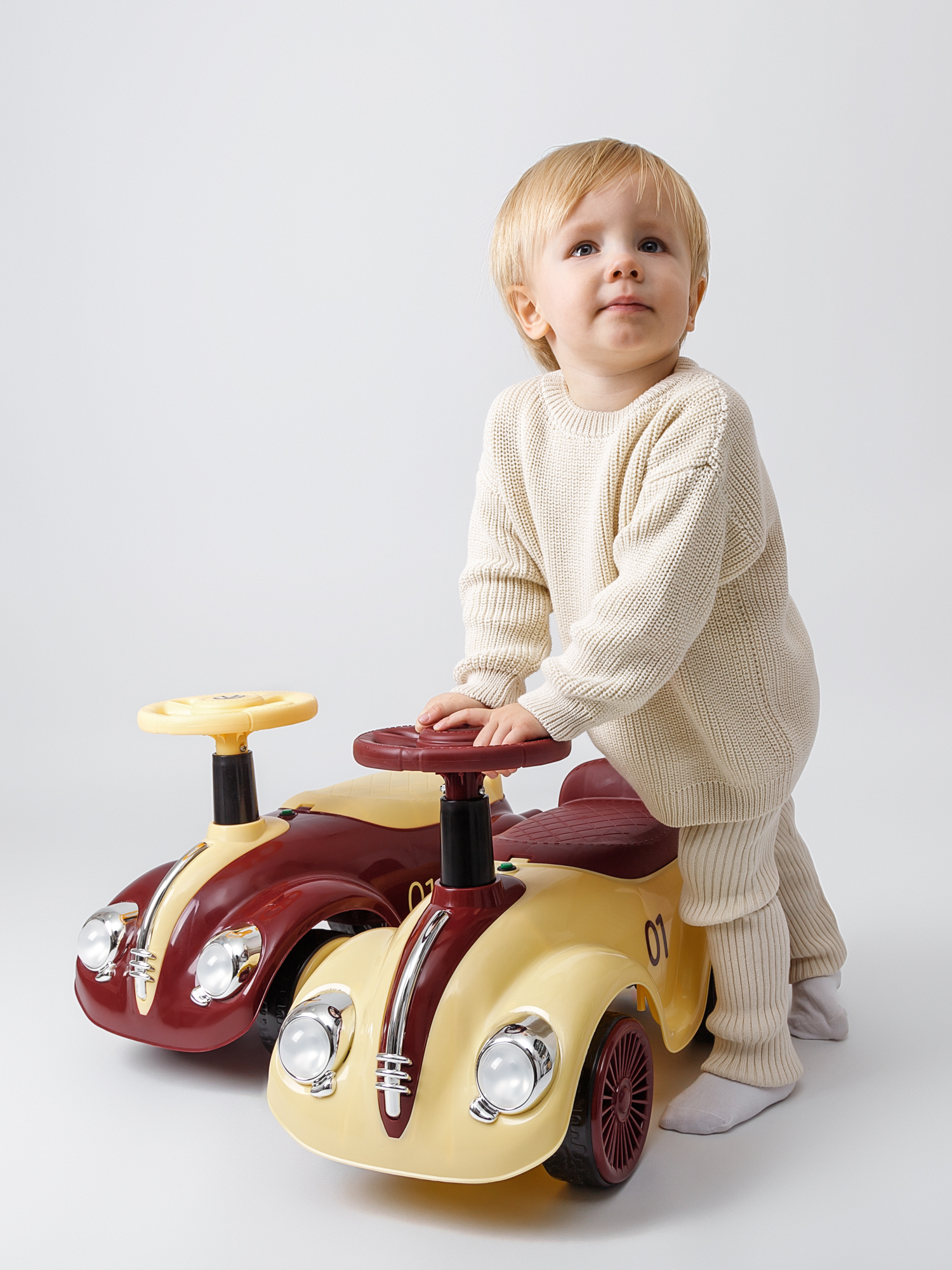 Каталка Amarobaby Retro красный в ассортименте - фото 16