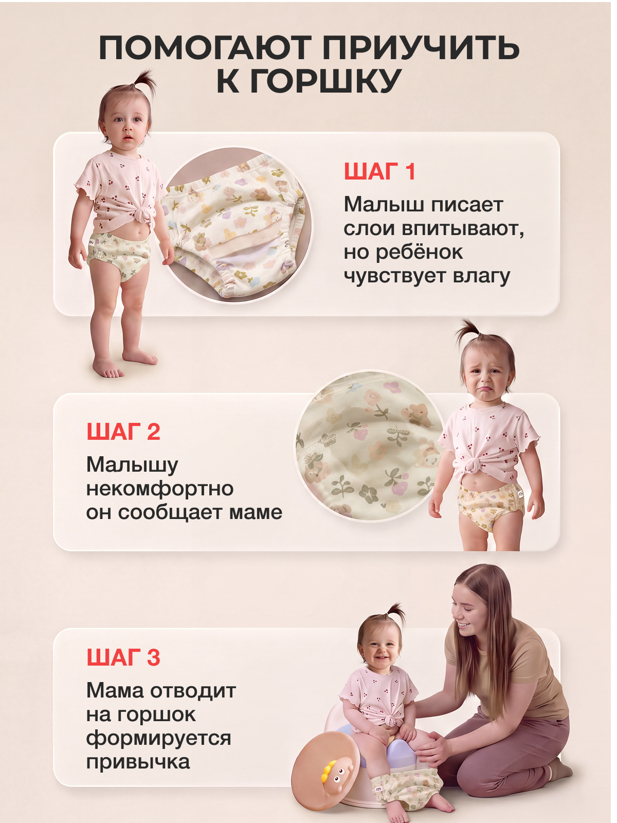 Многоразовые трусики Mamagoods L - фото 3